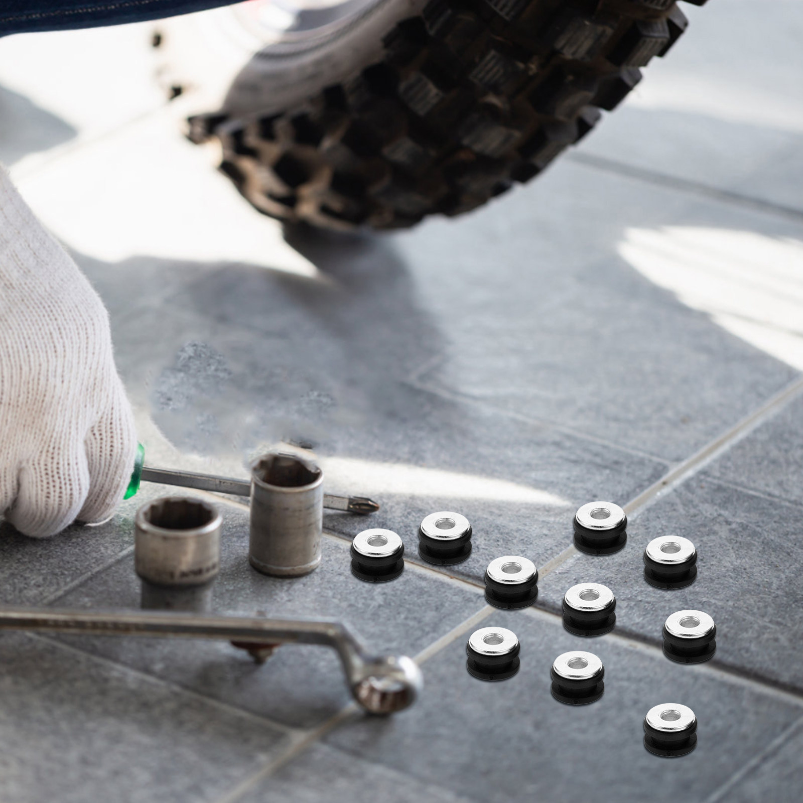 Ensemble de 8 anneaux de prote - Motorcycle Gasket avis et prix
