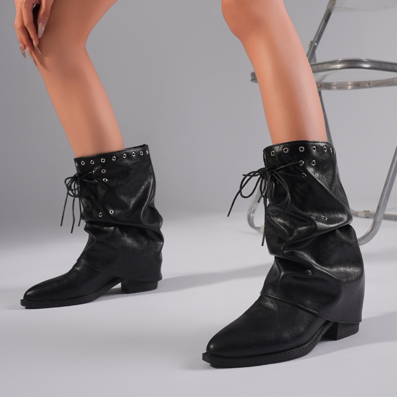 Bottines à lacets et à clous,  - Motorcycle Cylinder avis et prix