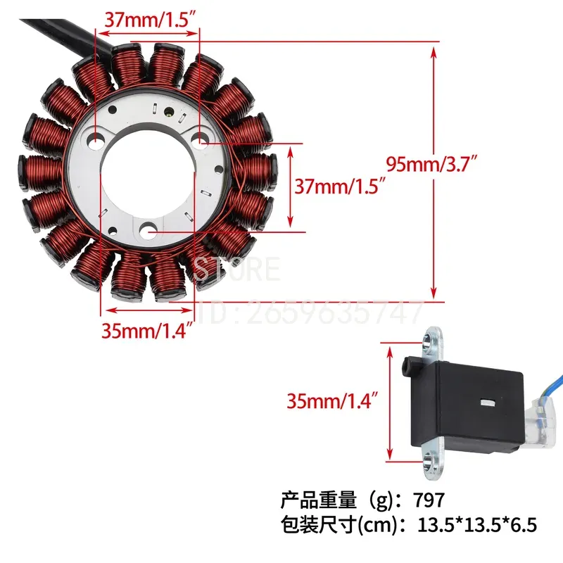 Accessoires de bobine de stato - Motorcycle Stator avis et prix